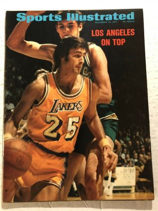1971 Sports Illustrated Los Angeles Lakers Gail Goodrich Newsstand No Label Ucla