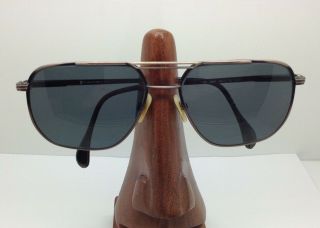 Vintage Neostyle 486 Bronze Aviator Square Sunglasses Germany Frames Only