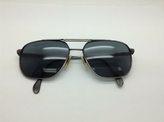 Vintage Neostyle 486 Bronze Aviator Square Sunglasses Germany FRAMES ONLY 2