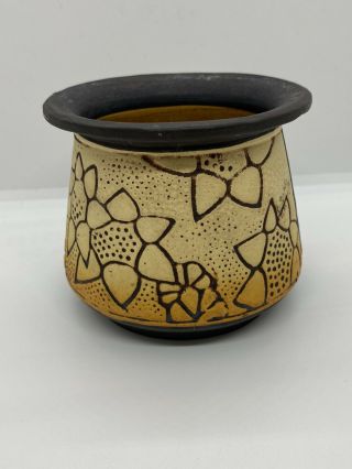 Antique Weller Claywood American Art Pottery Vase Mini Jardiniere