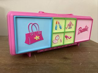 Barbie " Tara " Accessory Case - 3 Drawer Organizer 1999 9 X 3 In Vintage Toy Pink