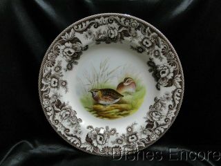 Spode Woodland Quail Game Bird,  England: Dinner Plate (s),  10 3/4 ",  Box