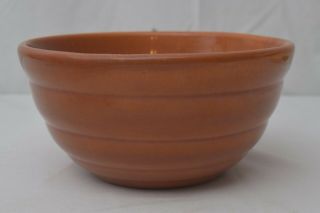 Vintage Rare Brown Bauer Beehive Ring Mixing Bowl 18 Mid Century Modern Pottery