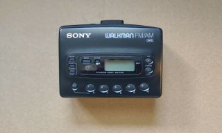 Vintage Sony Walkman Wm - Fx28 Am/fm Stereo Cassette Player Clock/alarm