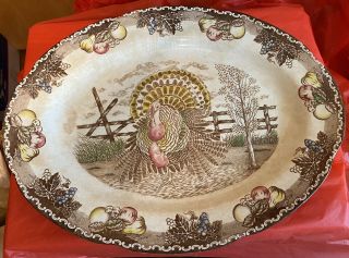 Vintage King Tom Turkey Platter Very Large