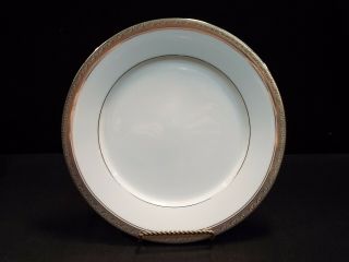 Set Of (4) Noritake Crestwood Platinum 10 1/2 " Dinner Plates
