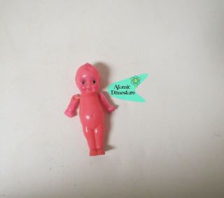 Vintage 1950s Celluloid Kewpie Doll Hot Pink Nack Made In Japan