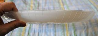 Vintage 60’s - 70’s Mid - Century Glass Ceiling Light Shade 16” 3