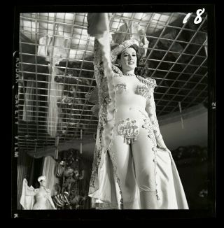Latin Quarter Dancer 1950s Bunny Yeager Archive 2 1/4 Camera Negative Pinup
