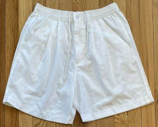 Vintage Prince 6” Inseam White Tennis Shorts Size Medium M