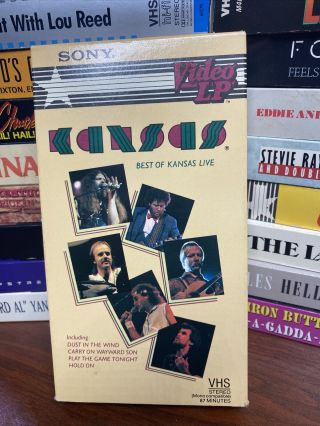 Kansas - Sony Video Lp Best Of Kansas Live Vtg Vhs Tape 1982 Rock Mtv