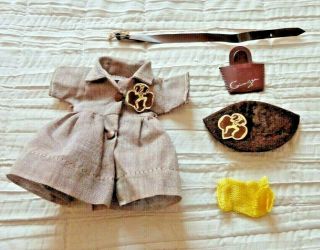 Vintage Tagged Cosmopolitan Ginger Doll Brownie Scout Dress & Accessories