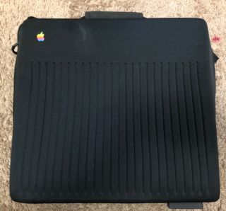 Vintage Apple Macintosh Portable Laptop Bag Case Shoulder Briefcase Black