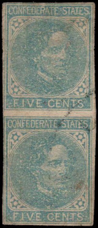 Confederate States Of America 7 Vf Pair