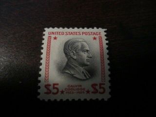 Us Postage Stamp Scott 834 Calvin Coolidge $5