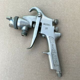 Vintage Binks Model 37 Paint Spray Gun 86f Tip Pneumatic Auto Air Sprayer Handle