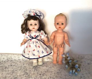 Littlest Angel Walkers R&b Vintage 1950s Hard Plastic Dolls Tlc