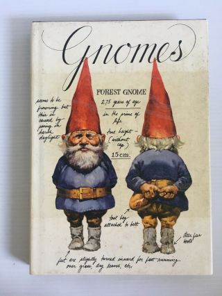 Vintage Gnomes Book Will Huygen & Rien Poortvliet Hardcover,  Dust Jacket,  1977