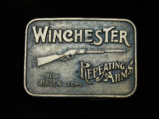 Pl07125 Vintage 1970s Winchester Repeating Arms Gun & Firearm Company Buckle