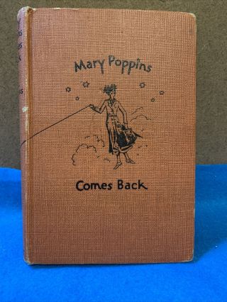 Vintage Edition Mary Poppins Comes Back 1935 P.  L.  Travers Rare