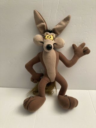 Vintage 1994 Wile E.  Coyote 12 " Tyco Plush Toy Stuffed Doll Looney Tunes.