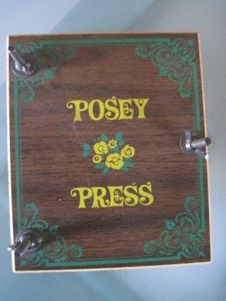 Authentic Vintage Flower Press Posey Press From England Wood