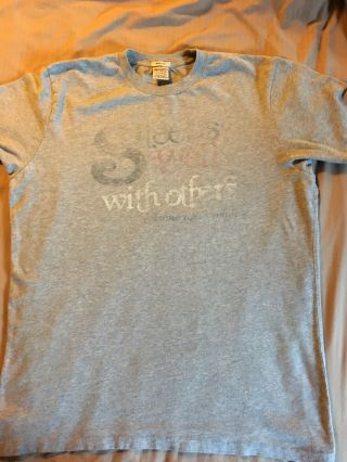 Vintage Abercrombie & Fitch A&f Humor Tee “sleeps Well With Others” Size Xl Gray