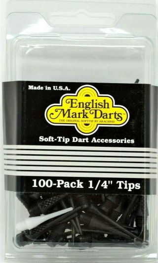 Vintage Arachnid English Mark Soft Dart Tips 1/4 " Pack Of 66