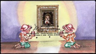 Lois Hamilton Hand Drawn,  Hand Painted : 2006 Madonna And Child - - - Only 75 Made