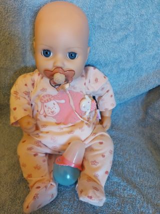Interactive Baby Annabell Cries Real Tears & Wees Zapf Creation German 2016.