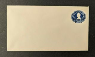 Vintage Us Postal Stationary Envelope Lincoln Head 5 Cents Blue