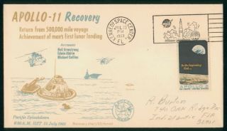 Mayfairstamps Us Space 1969 Apollo 11 Recovery Pacific Splashdown Uss Hornet Cov