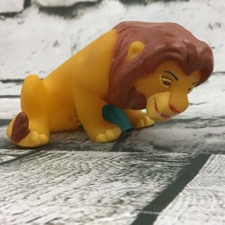 Vintage 1994 Disney The Lion King Adult Simba Staring Into Water Rubber Bath Toy