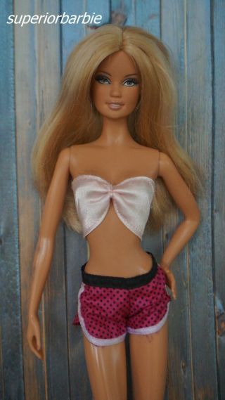 Barbie Night Moves Lingerie Purple Lace Bra And Tap Pants Panties