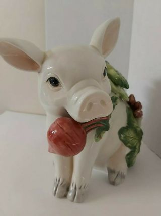 Fitz and Floyd French Market Piggy Cookie Jar 2