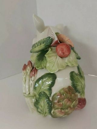 Fitz and Floyd French Market Piggy Cookie Jar 3