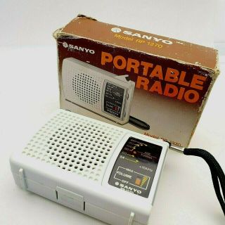 Sanyo Rp1270 Portable Transistor Radio Vintage 1970s As Parts