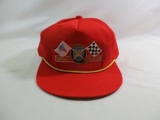 Vtg.  Gm Camaro & Firebird Stitched Flags Snapback Cap/hat