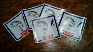 Vintage Zebco Fishing Stickers