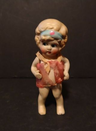 Vintage Porcelain Doll With Movable Arms