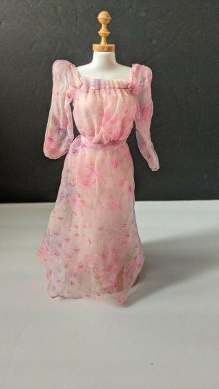 Vintage Kissing Barbie Dress 2597 Pink Gown