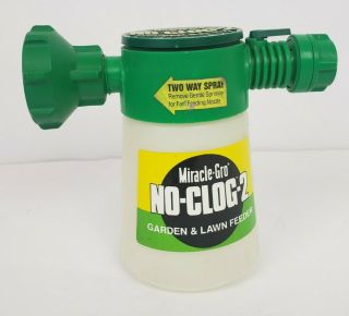 Miracle - Gro Grow No Clog 2 Feeder Garden Lawn Sprayer Plastic Vintage