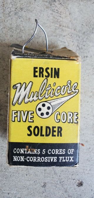 Vintage Ersin Multicore Five Core Solder Made In England