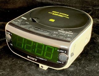 Sony Dream Machine Icf - Cd815 Am/fm Cd Player Alarm Clock Great