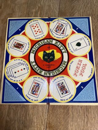 Vintage Gold Medal Lucky Roll / Michigan Kitty Game Boars