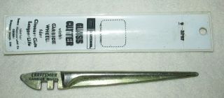 Vintage - Sears Craftsman Carbide Wheel Glass Cutter - No.  9 - 3797 Made In Usa