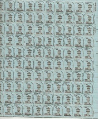 1978 28 Cent Americana Issue Full Sheet Of 100 Scott 1604,  Nh