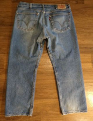 Vintage Button Fly Levis 501xx Denim Jeans Tag 40x30 (Actual 38x28) Medium Wash 2