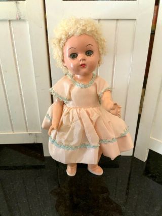 Vintage 8” Ginny Doll Clone Virga ? Caracul ? Wig Strung One Finger Repair