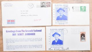 Mayfairstamps Us 1971 Scouts Lady Baden Powell Scouts Autographed Cover & Insert